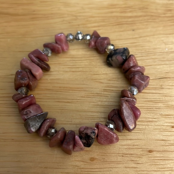 BRACELET 5” NWOT GIRL’s Hand Crafted Myself June 2022 Rose Pink Beauty